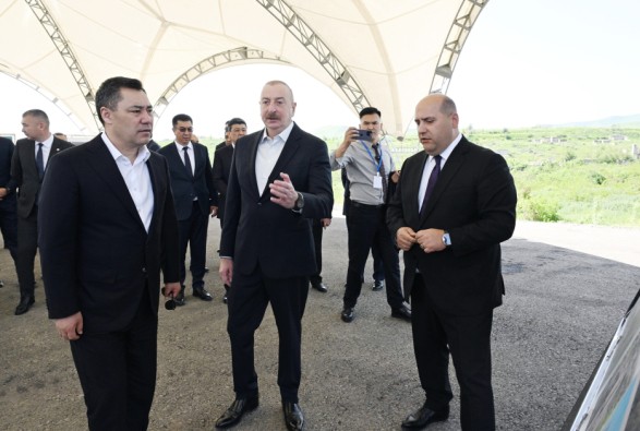 Ильхам Алиев и Садыр Жапаров в Физули
