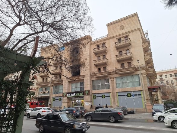 В Баку горел отель