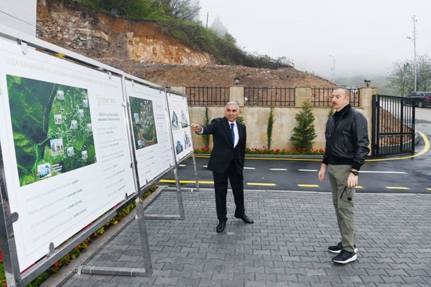 Ильхам Алиев принял участие в открытии новой малой ГЭС 
