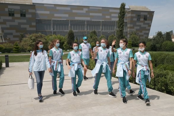 Вся надежда на гимнасток: Вот как азербайджанских гимнасток проводили на Олимпиаду  (ФОТО-ВИДЕО)