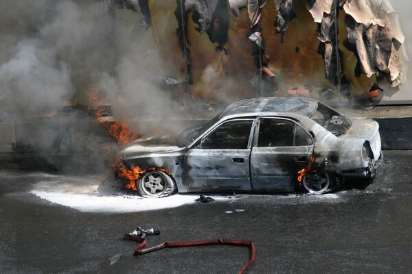 Херсонские партизаны взорвали автомобиль местного коллаборанта